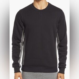 Alo Ridge Crewneck Black and Gray Sweatshirt
